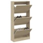 vidaXL Schuhschrank Sonoma-Eiche 60x21x125,5 cm Holzwerkstoff vidaXL Schuhschrank Sonoma-Eiche 60x21x125,5 cm Holzwerkstoff
