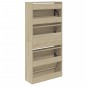 vidaXL Schuhschrank Sonoma-Eiche 60x21x125,5 cm Holzwerkstoff vidaXL Schuhschrank Sonoma-Eiche 60x21x125,5 cm Holzwerkstoff