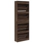 vidaXL Schuhschrank Braun Eichen-Optik 60x21x163,5 cm Holzwerkstoff vidaXL Schuhschrank Braun Eichen-Optik 60x21x163,5 cm Holzwerkstoff