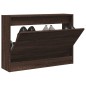 vidaXL Schuhschrank Braun Eichen-Optik 80x21x57 cm Holzwerkstoff vidaXL Schuhschrank Braun Eichen-Optik 80x21x57 cm Holzwerkstoff