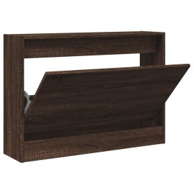 vidaXL Schuhschrank Braun Eichen-Optik 80x21x57 cm Holzwerkstoff