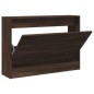vidaXL Schuhschrank Braun Eichen-Optik 80x21x57 cm Holzwerkstoff vidaXL Schuhschrank Braun Eichen-Optik 80x21x57 cm Holzwerkstoff