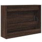 vidaXL Schuhschrank Braun Eichen-Optik 80x21x57 cm Holzwerkstoff vidaXL Schuhschrank Braun Eichen-Optik 80x21x57 cm Holzwerkstoff