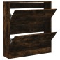 vidaXL Schuhschrank Räuchereiche 80x21x87,5 cm Holzwerkstoff vidaXL Schuhschrank Räuchereiche 80x21x87,5 cm Holzwerkstoff