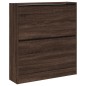 vidaXL Schuhschrank Braun Eichen-Optik 80x21x87,5 cm Holzwerkstoff vidaXL Schuhschrank Braun Eichen-Optik 80x21x87,5 cm Holzwerkstoff