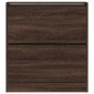 vidaXL Schuhschrank Braun Eichen-Optik 80x21x87,5 cm Holzwerkstoff vidaXL Schuhschrank Braun Eichen-Optik 80x21x87,5 cm Holzwerkstoff