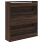 vidaXL Schuhschrank Braun Eichen-Optik 80x21x87,5 cm Holzwerkstoff vidaXL Schuhschrank Braun Eichen-Optik 80x21x87,5 cm Holzwerkstoff