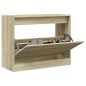 vidaXL Schuhschrank Sonoma-Eiche 80x34x63 cm Holzwerkstoff vidaXL Schuhschrank Sonoma-Eiche 80x34x63 cm Holzwerkstoff