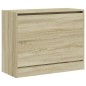 vidaXL Schuhschrank Sonoma-Eiche 80x34x63 cm Holzwerkstoff vidaXL Schuhschrank Sonoma-Eiche 80x34x63 cm Holzwerkstoff