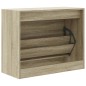 vidaXL Schuhschrank Sonoma-Eiche 80x34x63 cm Holzwerkstoff vidaXL Schuhschrank Sonoma-Eiche 80x34x63 cm Holzwerkstoff
