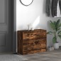 vidaXL Schuhschrank Räuchereiche 80x34x63 cm Holzwerkstoff