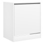 vidaXL Schuhschrank Weiß 60x42x69 cm Holzwerkstoff vidaXL Schuhschrank Weiß 60x42x69 cm Holzwerkstoff
