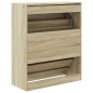 vidaXL Schuhschrank Sonoma-Eiche 80x34x96,5 cm Holzwerkstoff vidaXL Schuhschrank Sonoma-Eiche 80x34x96,5 cm Holzwerkstoff