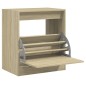 vidaXL Schuhschrank Sonoma-Eiche 60x42x69 cm Holzwerkstoff vidaXL Schuhschrank Sonoma-Eiche 60x42x69 cm Holzwerkstoff