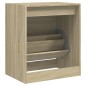 vidaXL Schuhschrank Sonoma-Eiche 60x42x69 cm Holzwerkstoff vidaXL Schuhschrank Sonoma-Eiche 60x42x69 cm Holzwerkstoff