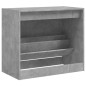 vidaXL Schuhschrank Betongrau 80x42x69 cm Holzwerkstoff vidaXL Schuhschrank Betongrau 80x42x69 cm Holzwerkstoff