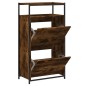 vidaXL Schuhschrank Räuchereiche 60x34x112 cm Holzwerkstoff vidaXL Schuhschrank Räuchereiche 60x34x112 cm Holzwerkstoff
