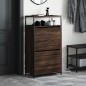 vidaXL Schuhschrank Braun Eichen-Optik 60x34x112 cm Holzwerkstoff vidaXL Schuhschrank Braun Eichen-Optik 60x34x112 cm Holzwerkstoff
