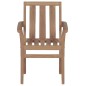 Gartenstühle 2 Stk. mit Cremeweißen Kissen Teak Massivholz Gartenstühle 2 Stk. mit Cremeweißen Kissen Teak Massivholz