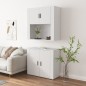 vidaXL Highboard Weiß Holzwerkstoff vidaXL Highboard Weiß Holzwerkstoff