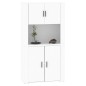 vidaXL Highboard Weiß Holzwerkstoff vidaXL Highboard Weiß Holzwerkstoff