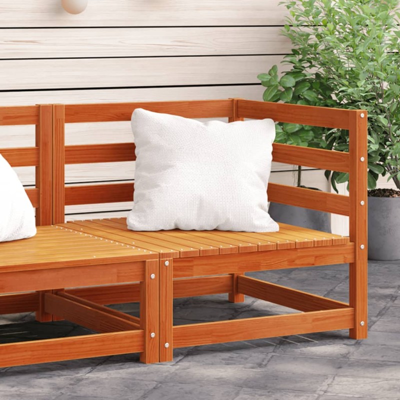 vidaXL Garten-Ecksofa Wachsbraun 70x70x67 cm Massivholz Kiefer vidaXL Garten-Ecksofa Wachsbraun 70x70x67 cm Massivholz Kiefer