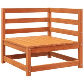 vidaXL Garten-Ecksofa Wachsbraun 70x70x67 cm Massivholz Kiefer
