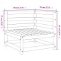vidaXL Garten-Ecksofa Wachsbraun 70x70x67 cm Massivholz Kiefer vidaXL Garten-Ecksofa Wachsbraun 70x70x67 cm Massivholz Kiefer