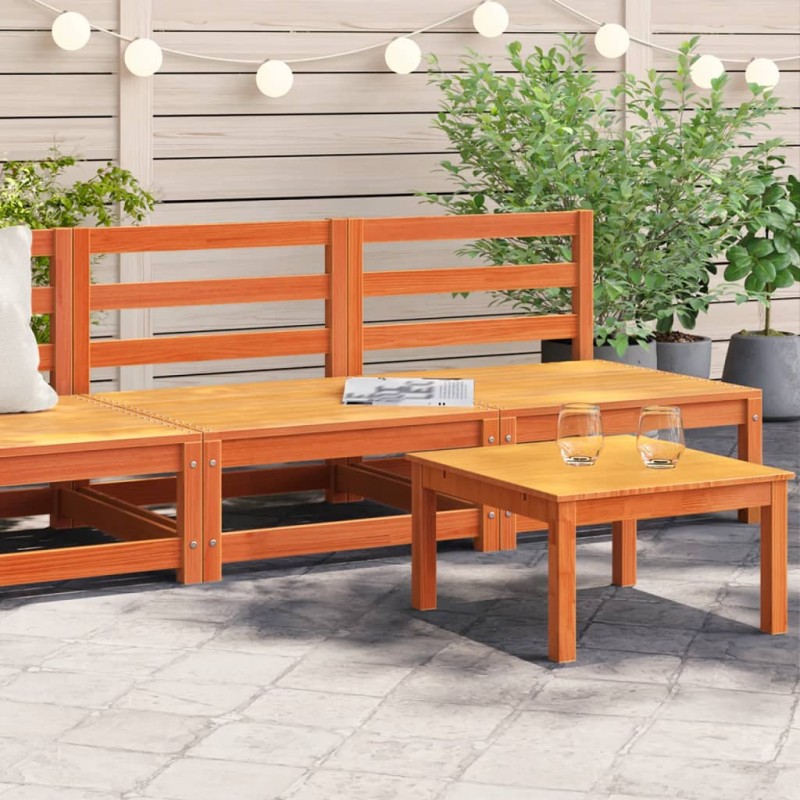 vidaXL Gartensofas ohne Armlehnen 2 Stk. Wachsbraun Massivholz Kiefer vidaXL Gartensofas ohne Armlehnen 2 Stk. Wachsbraun Massivholz Kiefer