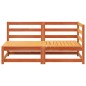 vidaXL Gartensofa 2-Sitzer Wachsbraun Massivholz Kiefer vidaXL Gartensofa 2-Sitzer Wachsbraun Massivholz Kiefer