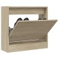 vidaXL Schuhregal Sonoma-Eiche 60x21x57 cm Holzwerkstoff vidaXL Schuhregal Sonoma-Eiche 60x21x57 cm Holzwerkstoff