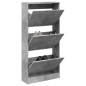 vidaXL Schuhschrank Betongrau 60x21x125,5 cm Holzwerkstoff vidaXL Schuhschrank Betongrau 60x21x125,5 cm Holzwerkstoff