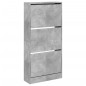 vidaXL Schuhschrank Betongrau 60x21x125,5 cm Holzwerkstoff vidaXL Schuhschrank Betongrau 60x21x125,5 cm Holzwerkstoff