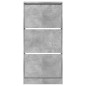 vidaXL Schuhschrank Betongrau 60x21x125,5 cm Holzwerkstoff vidaXL Schuhschrank Betongrau 60x21x125,5 cm Holzwerkstoff