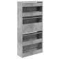 vidaXL Schuhschrank Betongrau 60x21x125,5 cm Holzwerkstoff vidaXL Schuhschrank Betongrau 60x21x125,5 cm Holzwerkstoff