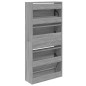 vidaXL Schuhschrank Grau Sonoma 60x21x125,5 cm Holzwerkstoff vidaXL Schuhschrank Grau Sonoma 60x21x125,5 cm Holzwerkstoff