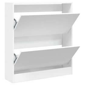 vidaXL Schuhschrank Weiß 80x21x87,5 cm Holzwerkstoff
