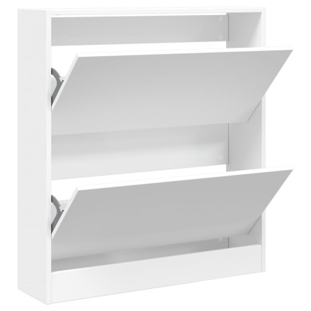 vidaXL Schuhschrank Weiß 80x21x87,5 cm Holzwerkstoff