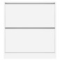 vidaXL Schuhschrank Weiß 80x21x87,5 cm Holzwerkstoff vidaXL Schuhschrank Weiß 80x21x87,5 cm Holzwerkstoff