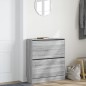 vidaXL Schuhschrank Grau Sonoma 80x21x87,5 cm Holzwerkstoff vidaXL Schuhschrank Grau Sonoma 80x21x87,5 cm Holzwerkstoff
