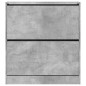 vidaXL Schuhschrank Betongrau 80x21x87,5 cm Holzwerkstoff vidaXL Schuhschrank Betongrau 80x21x87,5 cm Holzwerkstoff