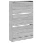 vidaXL Schuhschrank Grau Sonoma 80x21x125,5 cm Holzwerkstoff vidaXL Schuhschrank Grau Sonoma 80x21x125,5 cm Holzwerkstoff