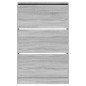 vidaXL Schuhschrank Grau Sonoma 80x21x125,5 cm Holzwerkstoff vidaXL Schuhschrank Grau Sonoma 80x21x125,5 cm Holzwerkstoff