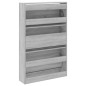 vidaXL Schuhschrank Grau Sonoma 80x21x125,5 cm Holzwerkstoff vidaXL Schuhschrank Grau Sonoma 80x21x125,5 cm Holzwerkstoff