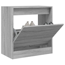vidaXL Schuhschrank Grau Sonoma 60x34x63,5 cm Holzwerkstoff