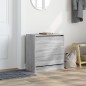 vidaXL Schuhschrank Grau Sonoma 60x34x63,5 cm Holzwerkstoff vidaXL Schuhschrank Grau Sonoma 60x34x63,5 cm Holzwerkstoff