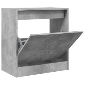 vidaXL Schuhschrank Betongrau 60x34x63,5 cm Holzwerkstoff