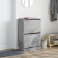 vidaXL Schuhschrank Betongrau 60x34x96,5 cm Holzwerkstoff vidaXL Schuhschrank Betongrau 60x34x96,5 cm Holzwerkstoff