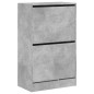 vidaXL Schuhschrank Betongrau 60x34x96,5 cm Holzwerkstoff vidaXL Schuhschrank Betongrau 60x34x96,5 cm Holzwerkstoff