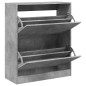 vidaXL Schuhschrank Betongrau 80x34x96,5 cm Holzwerkstoff vidaXL Schuhschrank Betongrau 80x34x96,5 cm Holzwerkstoff